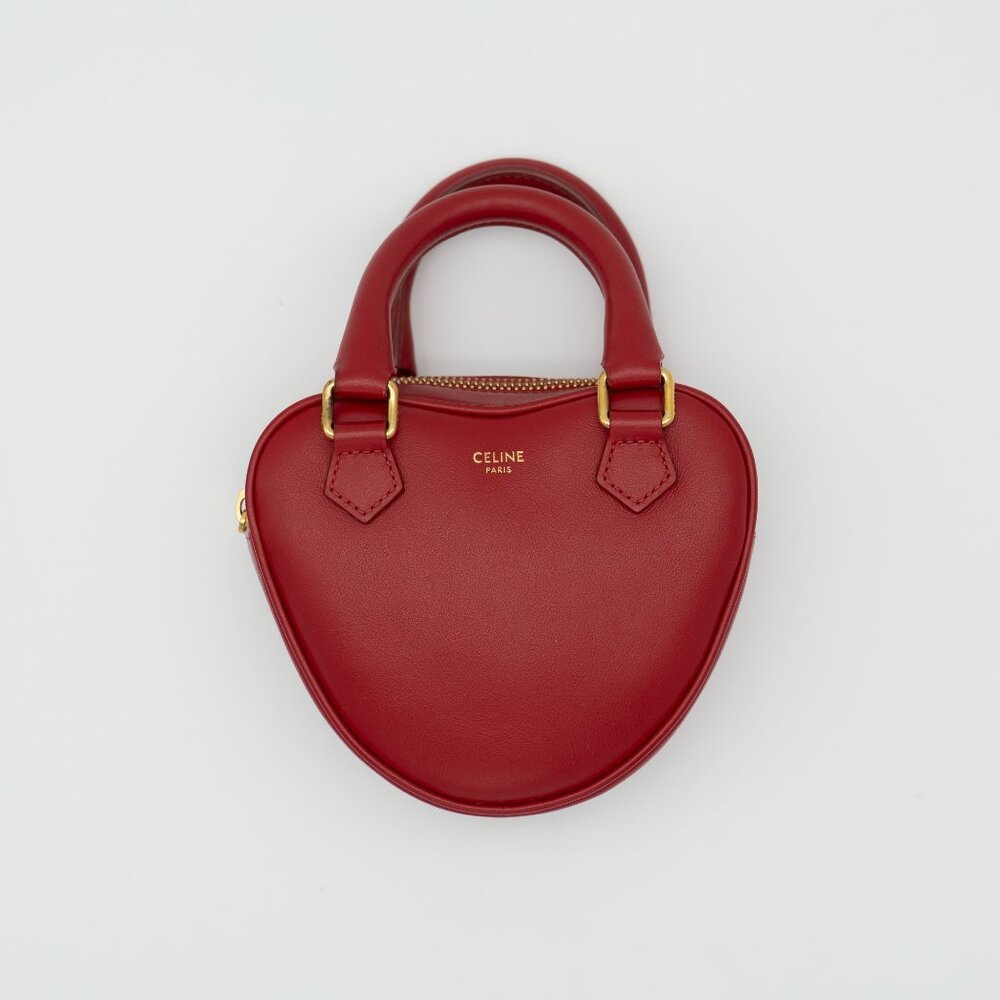 Celine Medium Heart Top Handle Micro Bag w/ Entrupy COA - Picture 3 of 12